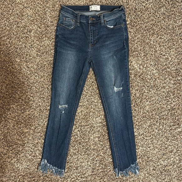 Free People Jeans Frayed 27 - Picture 1 of 8